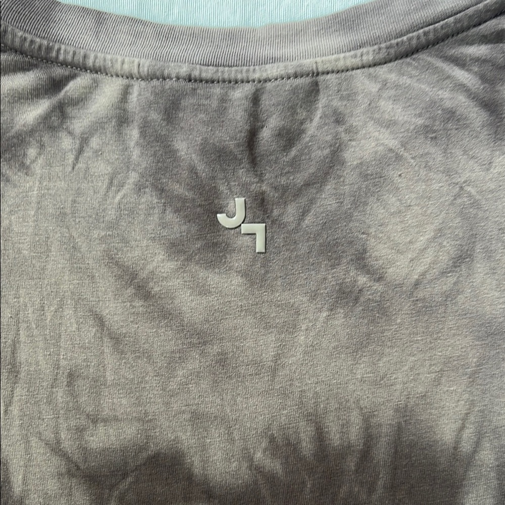 JoyLab Brown/Plum Relaxed Crop Muscle Tee - Picture 3 of 4